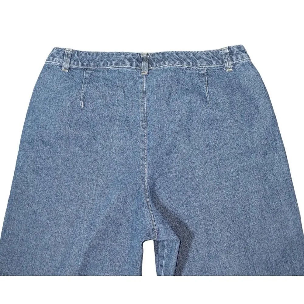 Liz Claiborne Jeans Womens Size 12 Trouser Fit Blue Denim - Picture 4 of 13